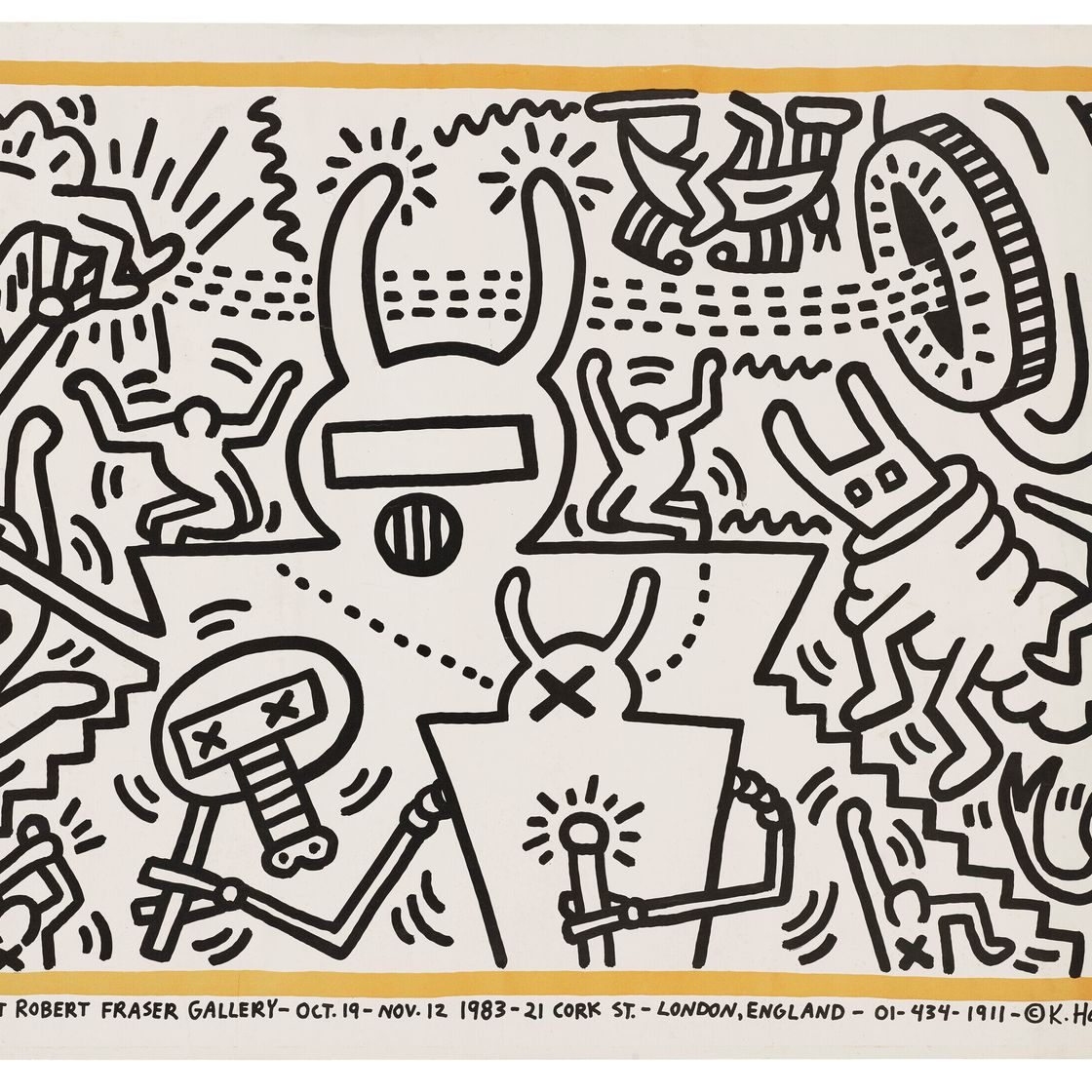 Keith Haring — Кит Харинг в галерее Роберта Фрейзера, 19 октября-12 ноября 1981