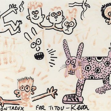 Keith Haring — Без названия (Тито и Кейт)