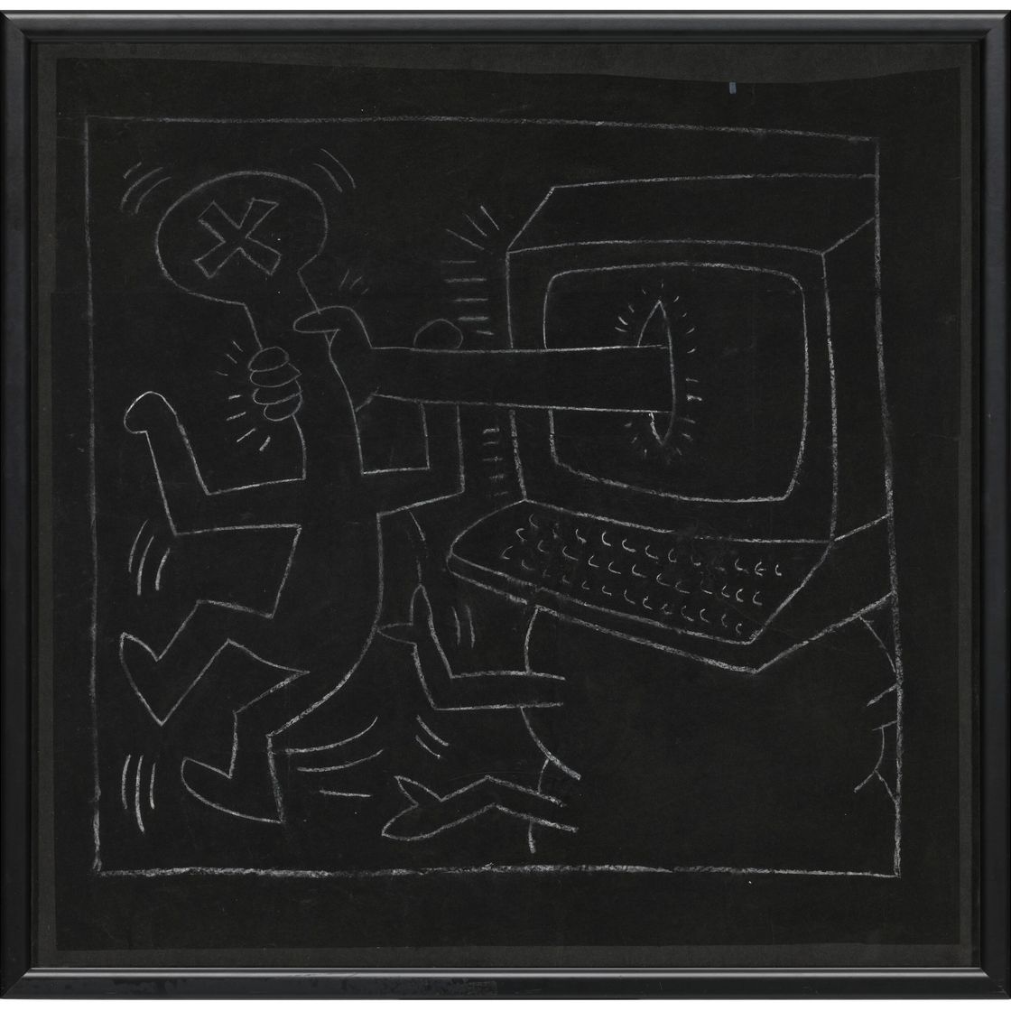 Keith Haring — Без названия (рисунок в метро), изображение 2