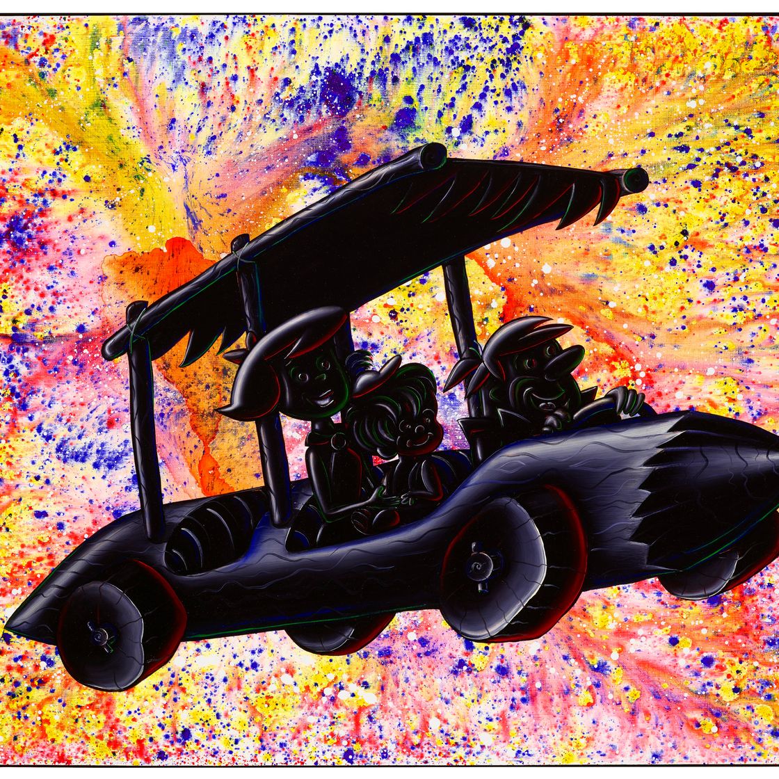 Kenny Scharf — Черные обломки