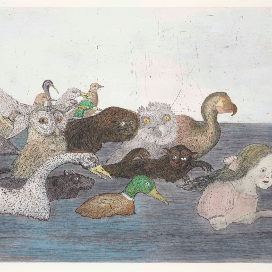 Kiki Smith — Озеро слез 2 (По Льюису Кэрроллу) (W. 123)