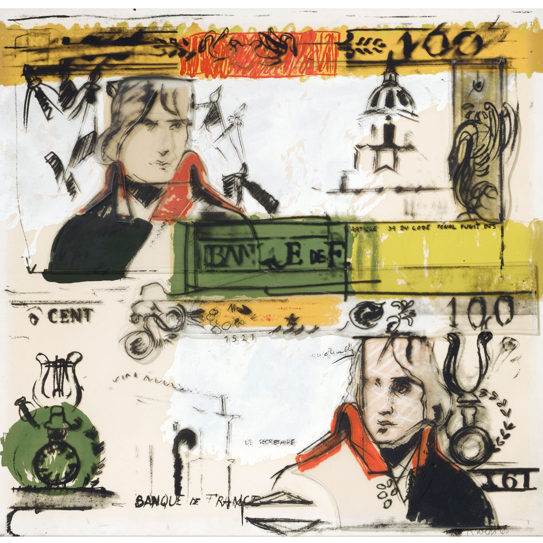 Larry Rivers — Double French Money, from Four on Plexiglas