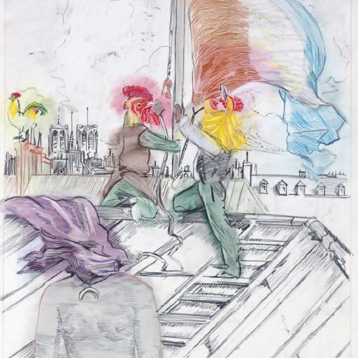 Larry Rivers — Raising the Flag