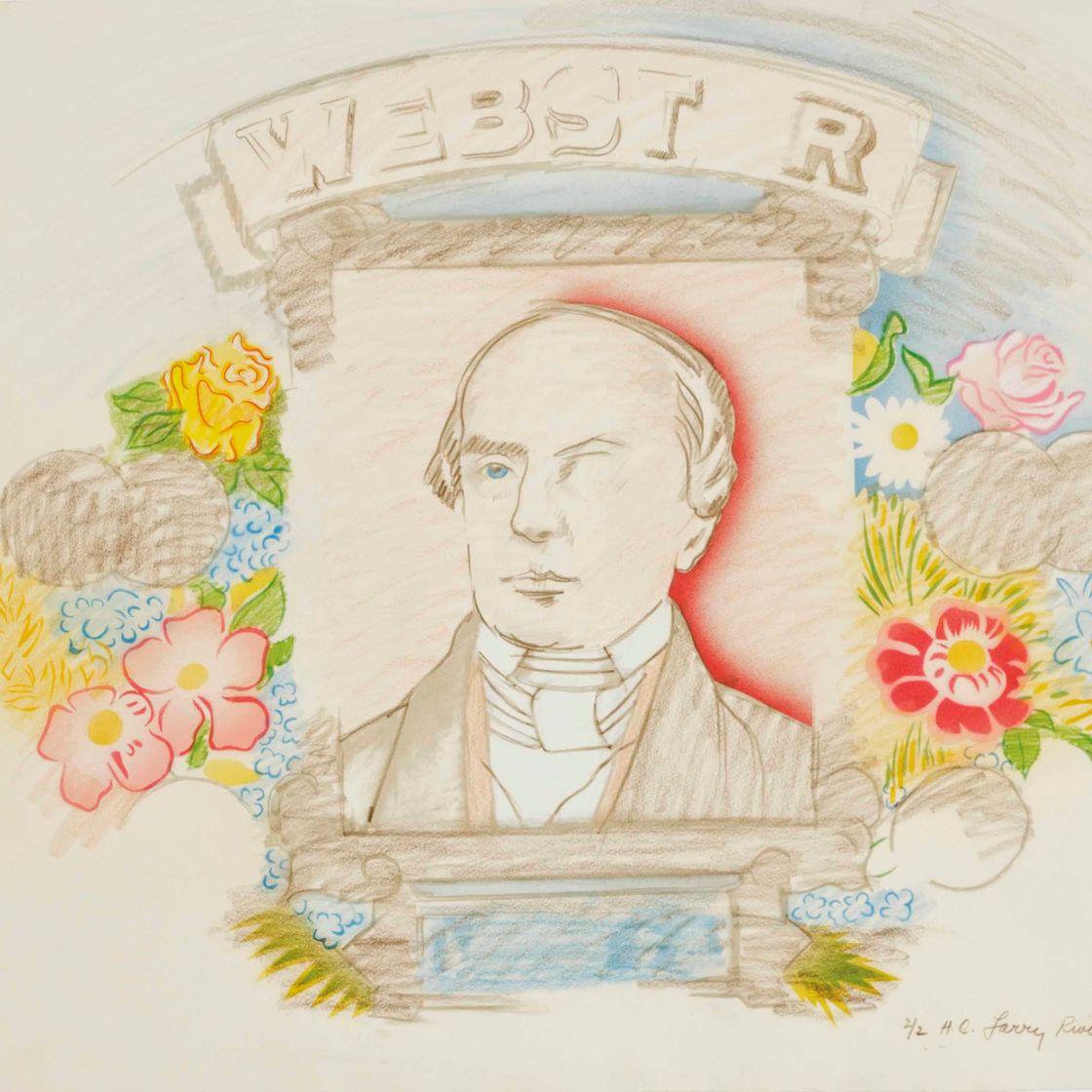 Larry Rivers — Webster: two prints