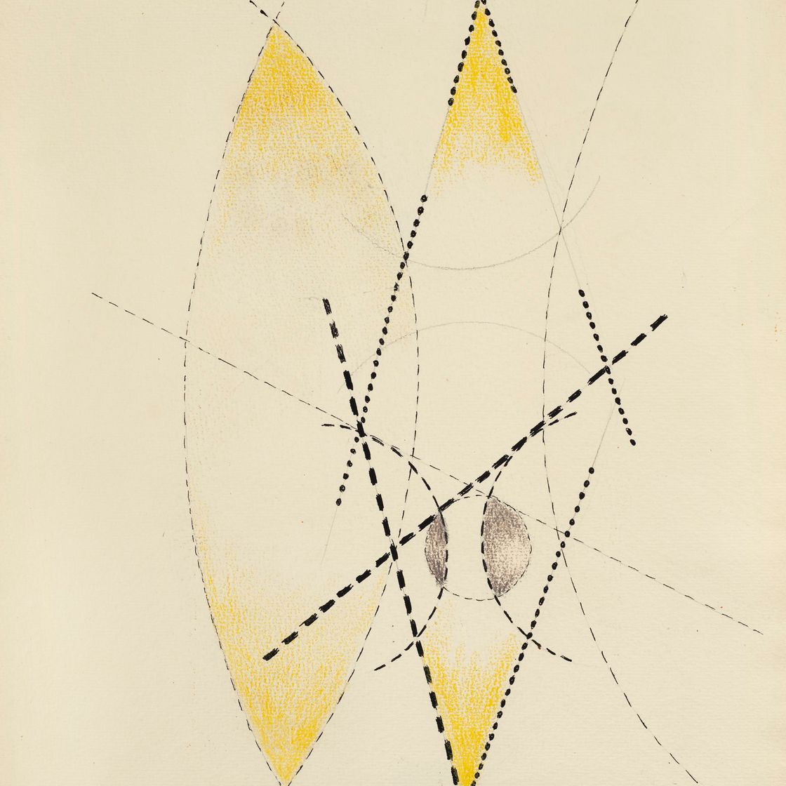 László Moholy-Nagy — Untitled (Composition, Yellow-Black), изображение 1