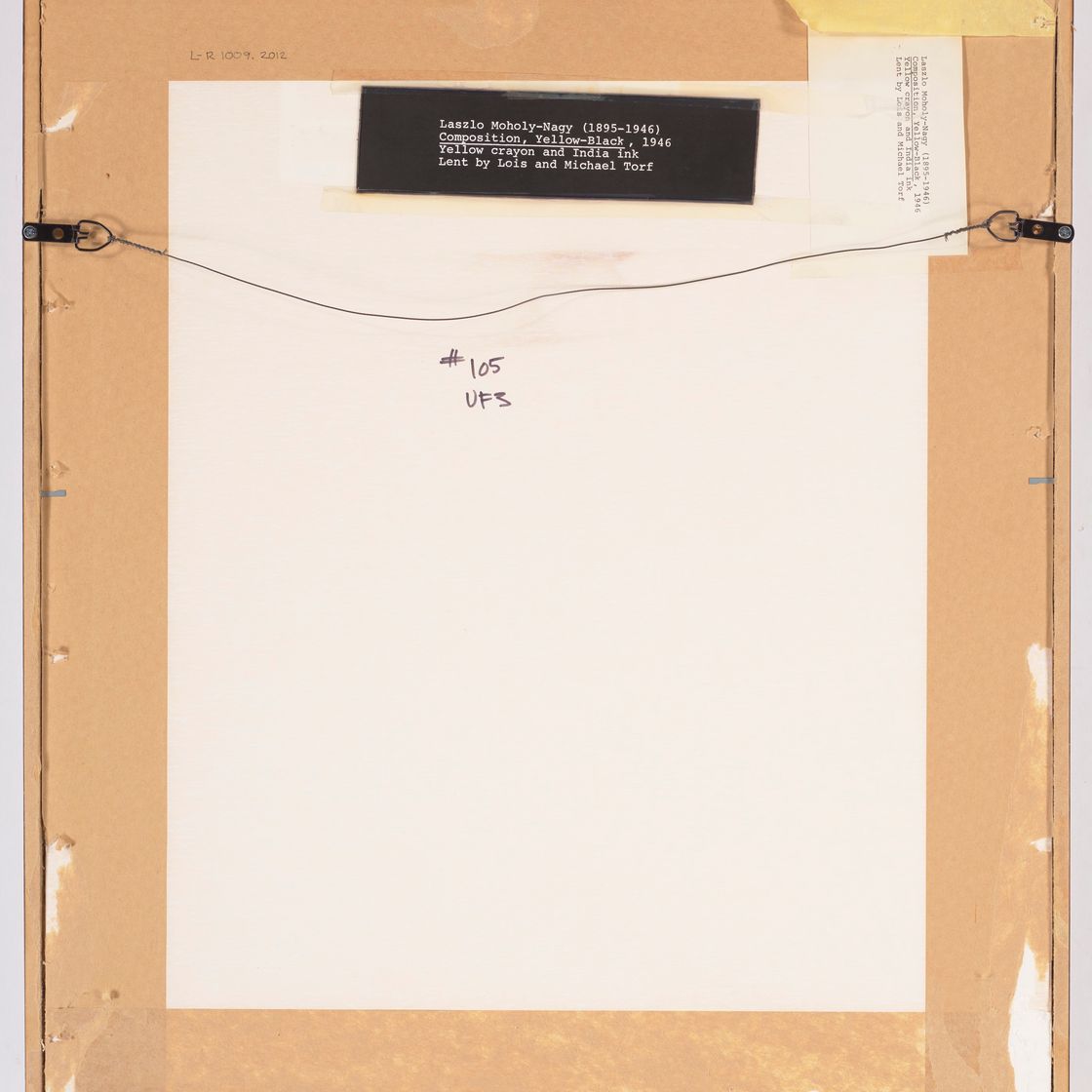 László Moholy-Nagy — Untitled (Composition, Yellow-Black), изображение 3