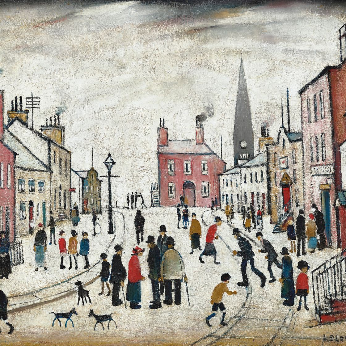 Laurence Stephen Lowry — The Village Street, изображение 1
