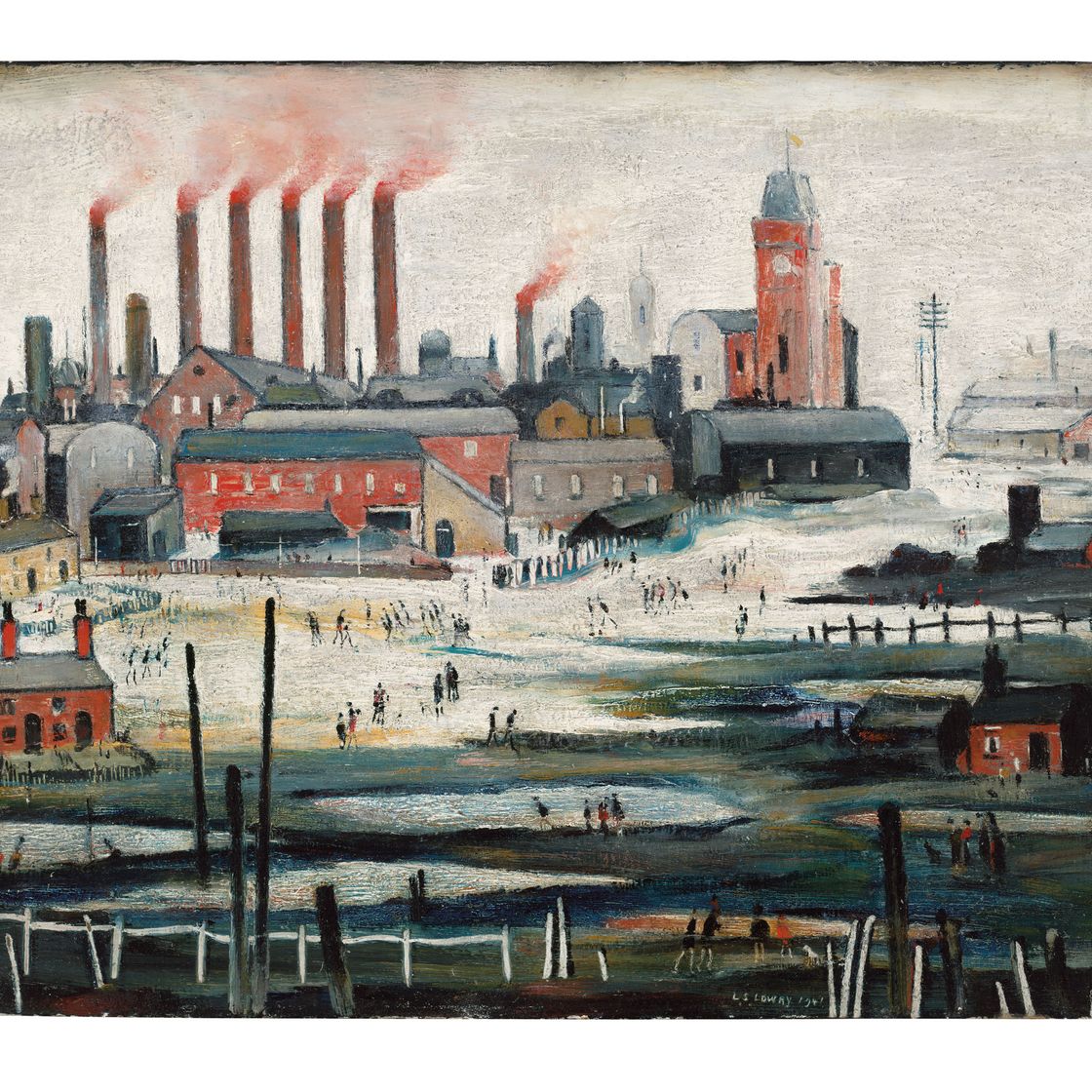Laurence Stephen Lowry — Iron Works