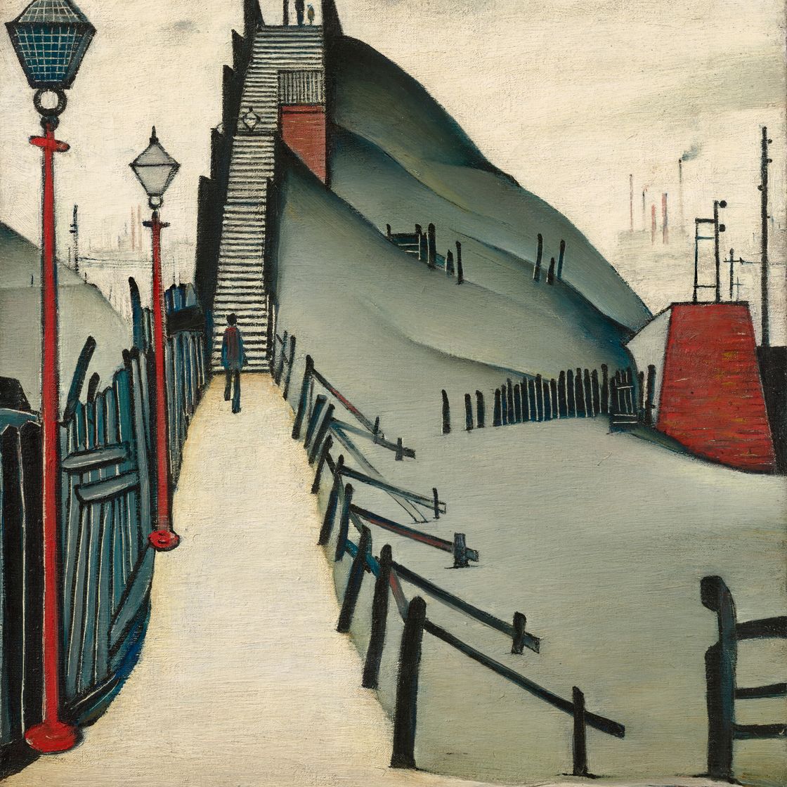 Laurence Stephen Lowry — A Footbridge, изображение 1