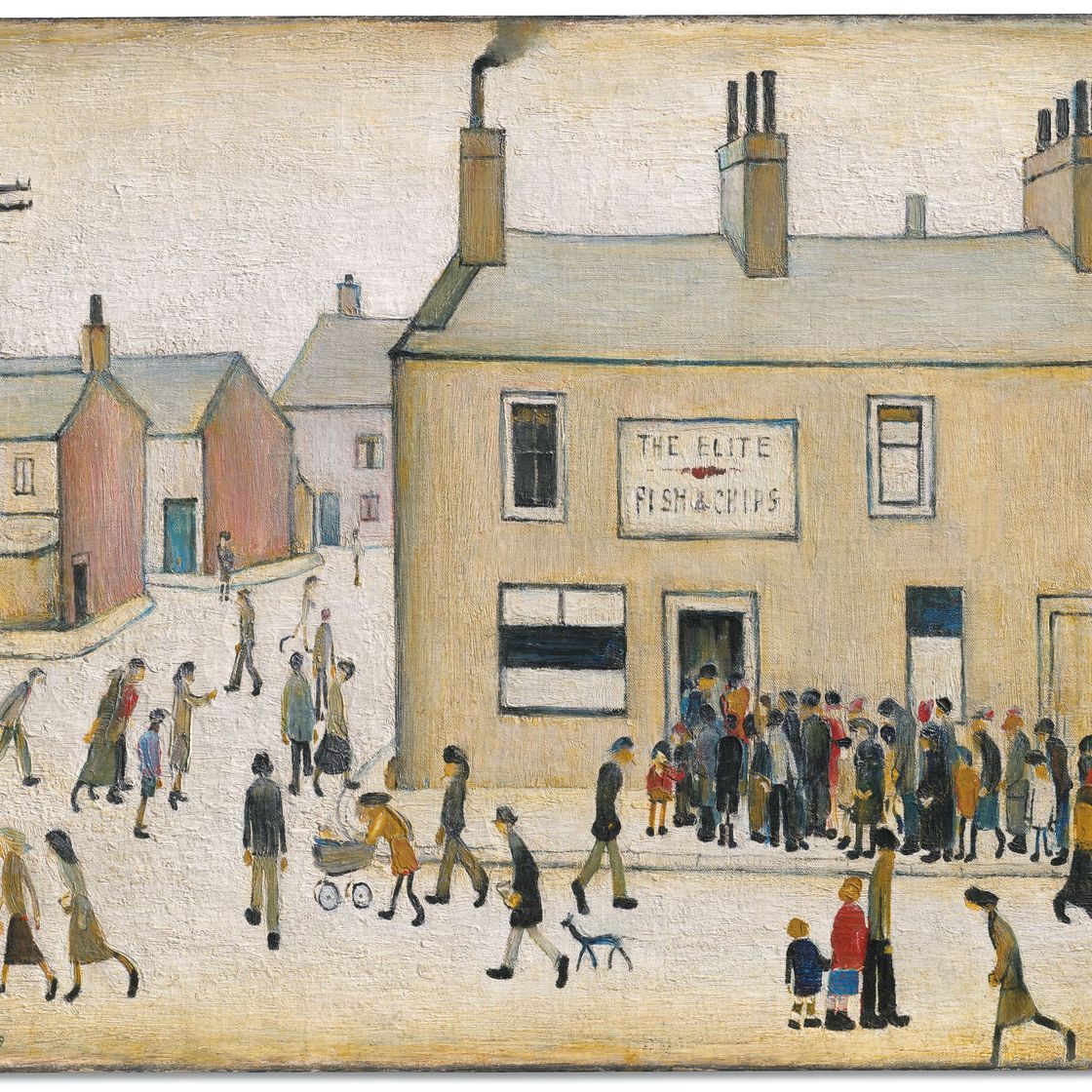 Laurence Stephen Lowry — The Elite Fish and Chip Shop