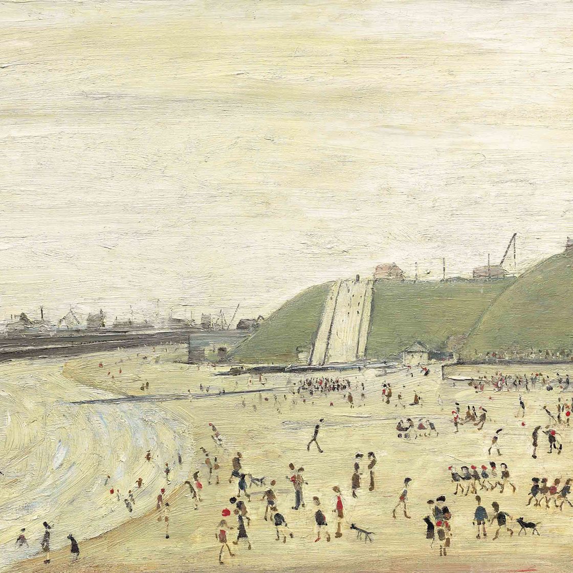 Laurence Stephen Lowry — The Beach at Roker