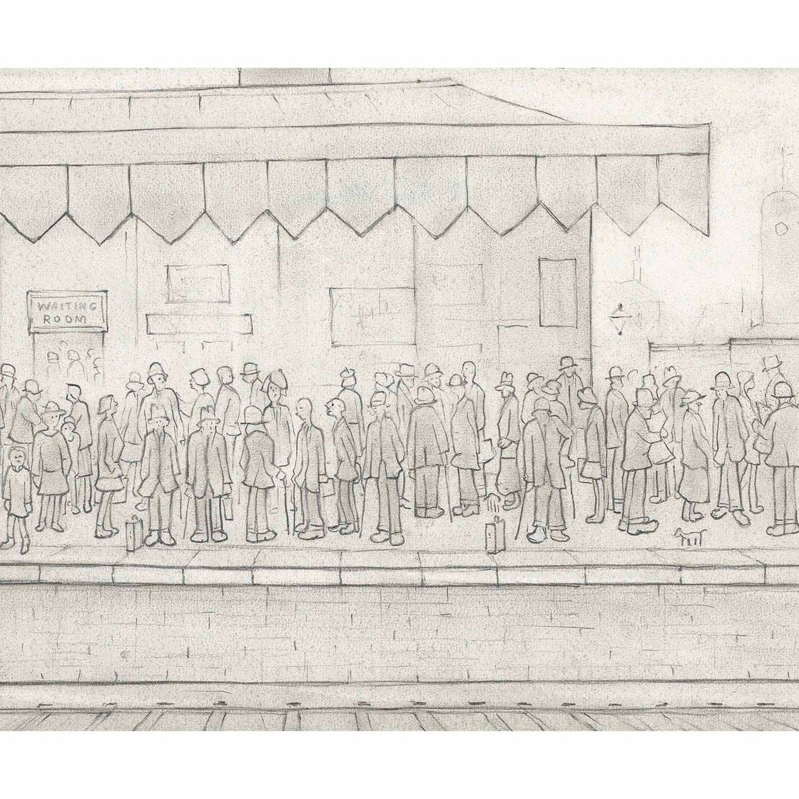 Laurence Stephen Lowry — A Station Platform