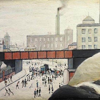 Laurence Stephen Lowry — Breakdown under the Bridge