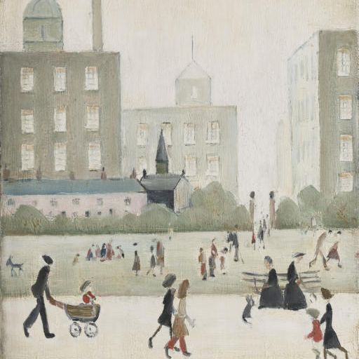 Laurence Stephen Lowry — Figures in the Park