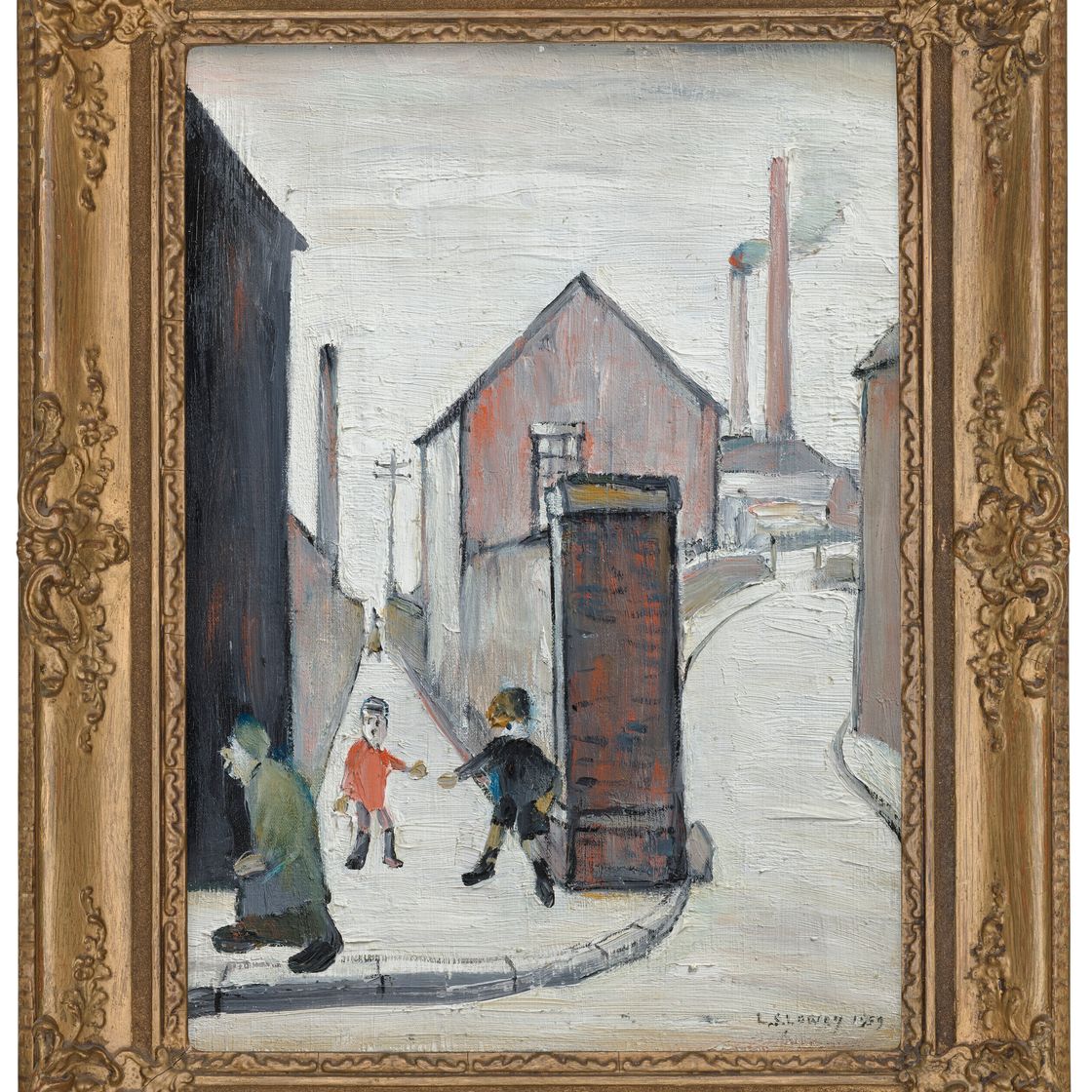Laurence Stephen Lowry — Small Children at the 'Works', Viaduct Gates, изображение 2
