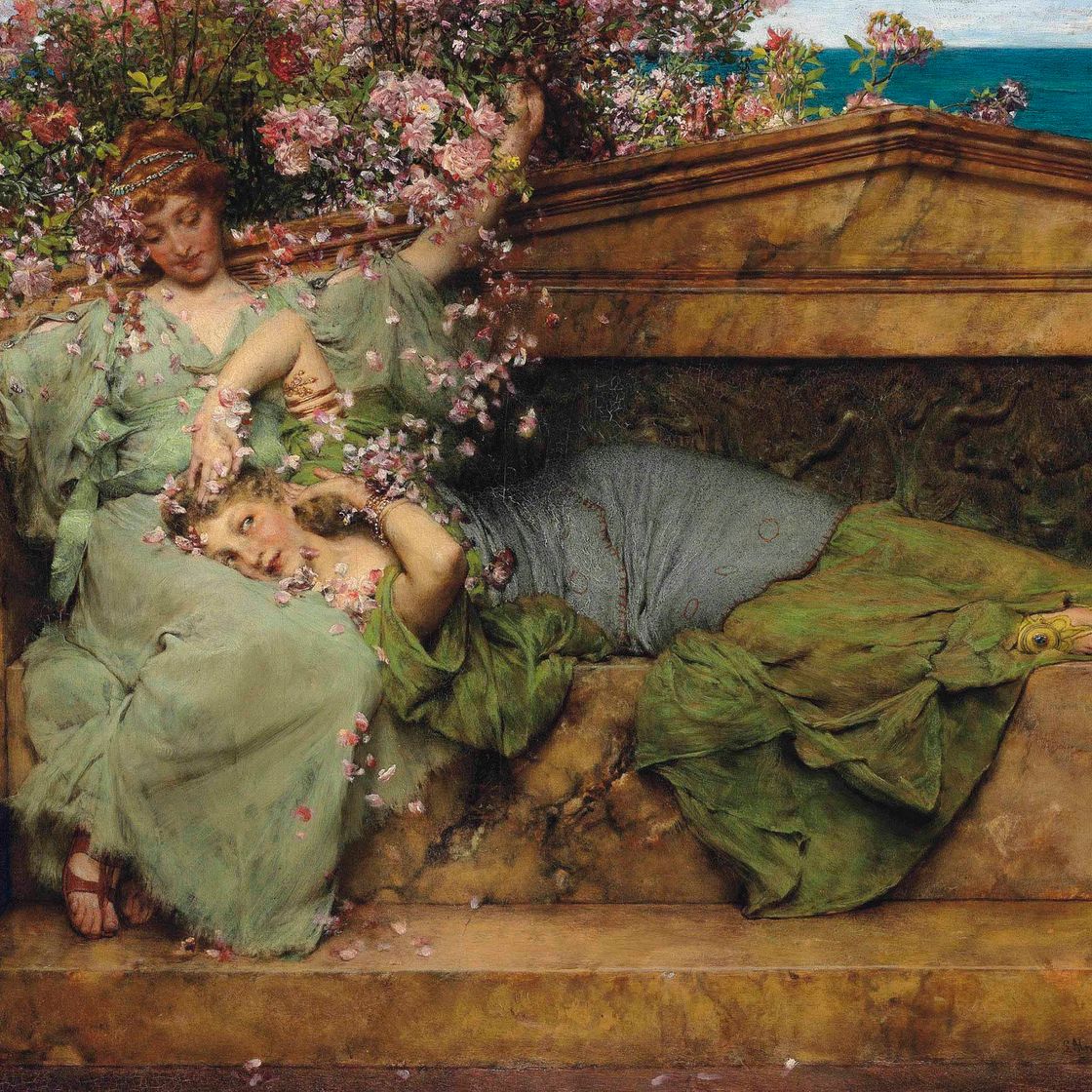 Lawrence Alma-Tadema — В розовом саду