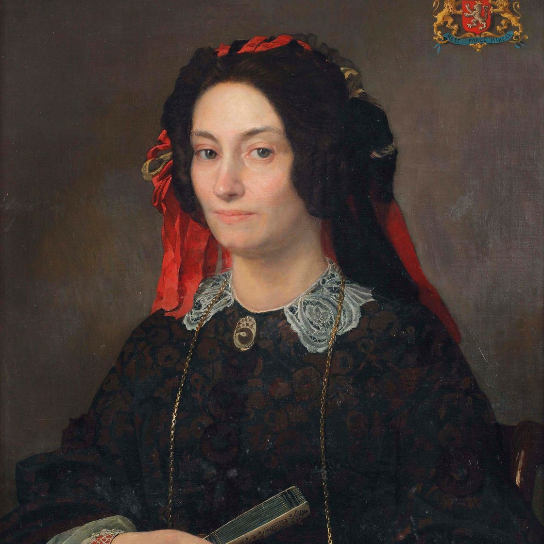 Lawrence Alma-Tadema — Портрет Марии Жозефины Якобы ван Марке де Ламмен (1818-1894)