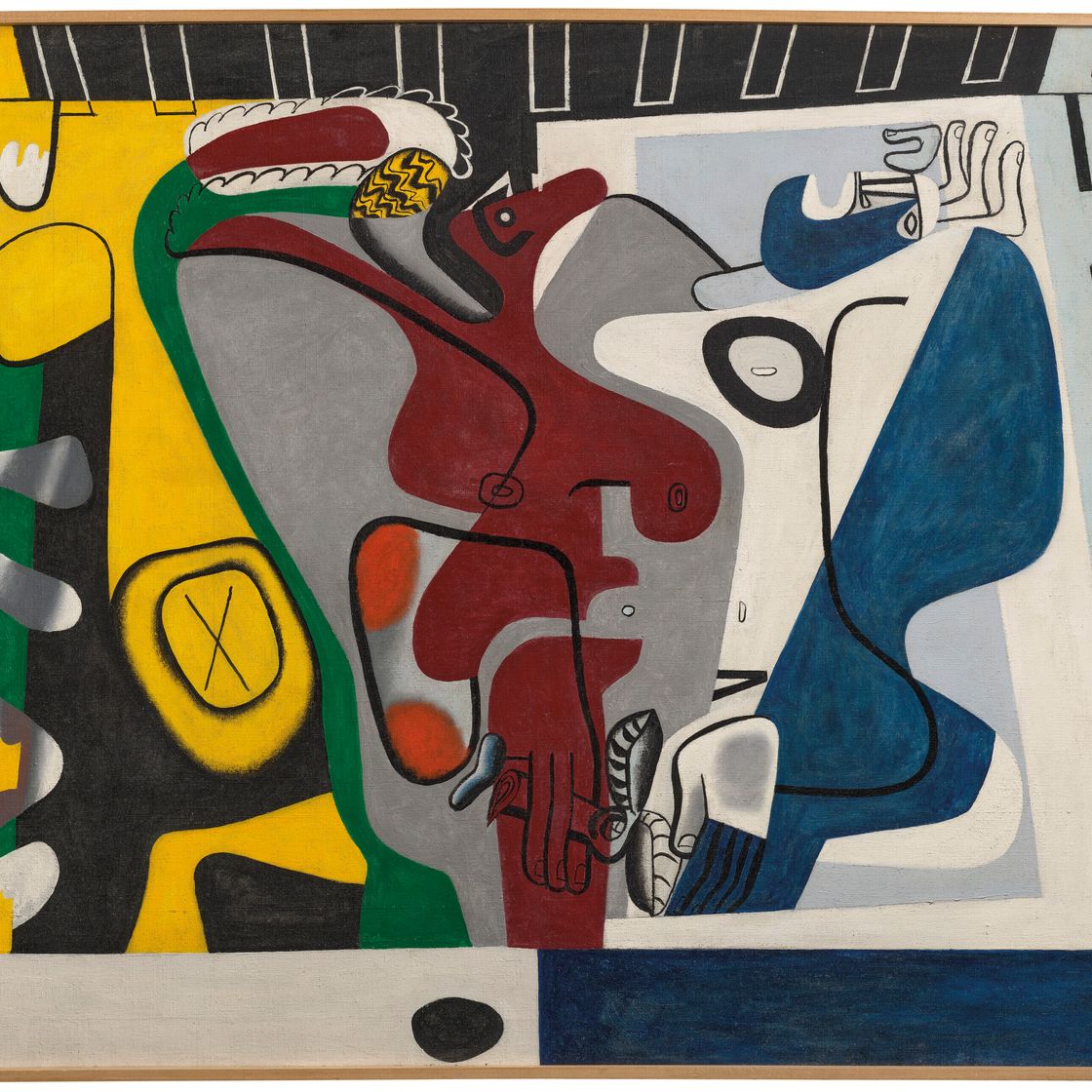 Le Corbusier — Две фигуры на троне золотого дерева, изображение 2