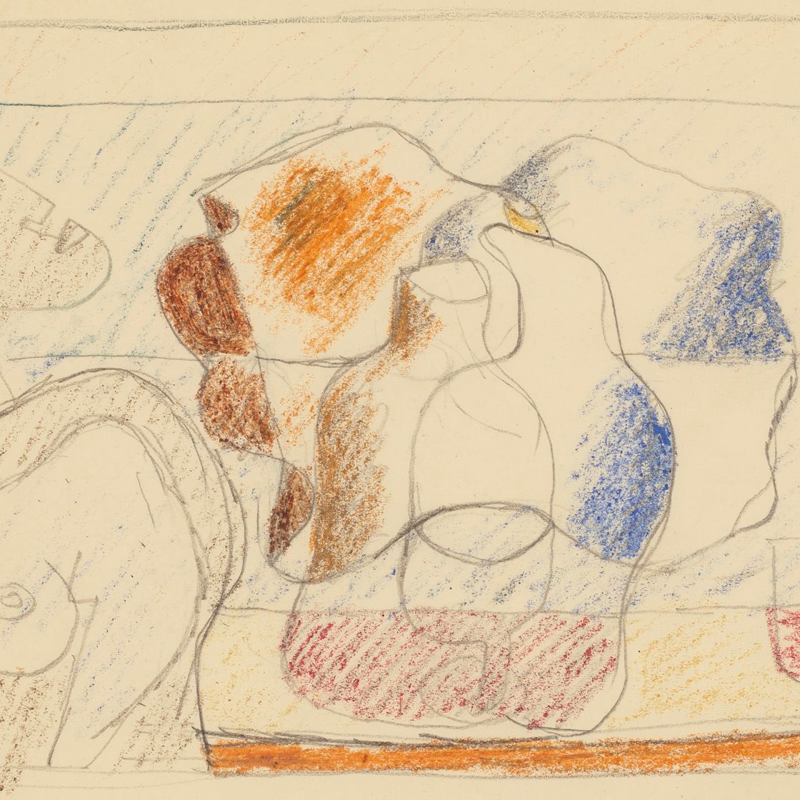 Le Corbusier — Женщина в обтяжку, бутыль и четыре пуассона