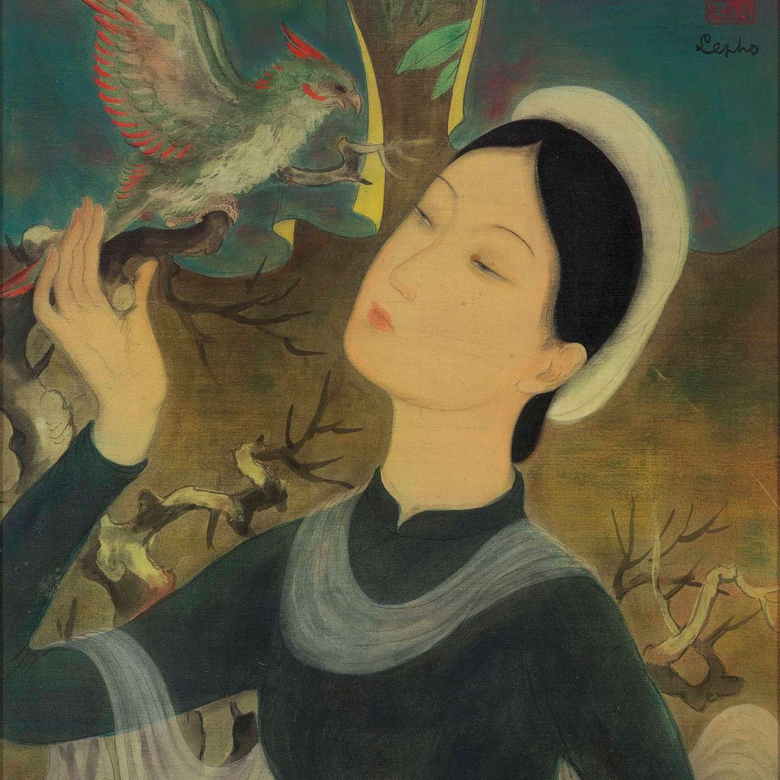 Le Pho — Femme au perroquet (Дама с попугаем)