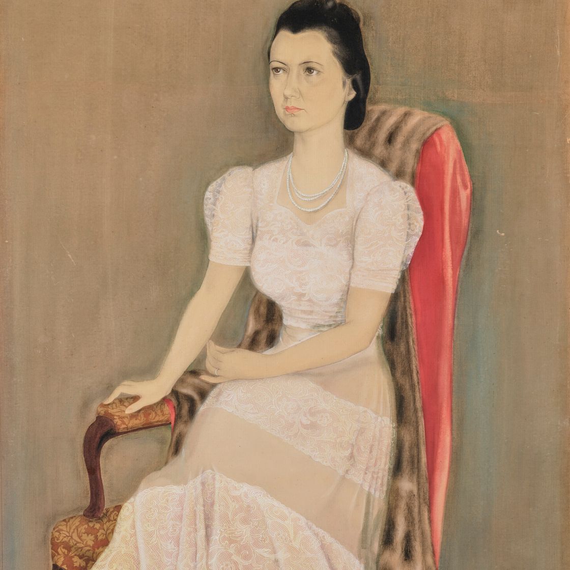 Le Pho — Portrait de dame (Портрет дамы), изображение 1