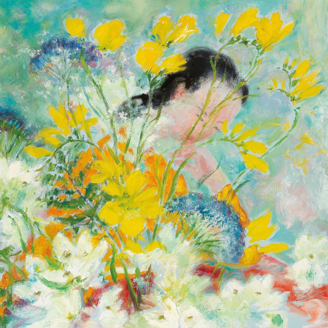 Le Pho — Femme aux Fleurs Jaune (Женщина с желтыми цветами)