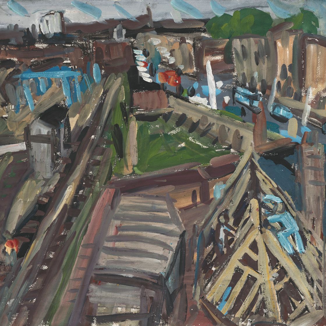 Leon Kossoff — Далстонский перекресток, изображение 1