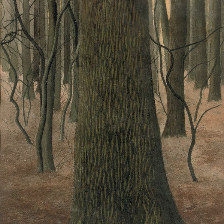 Leon Spilliaert — Свадебное украшение: дуб в лесу