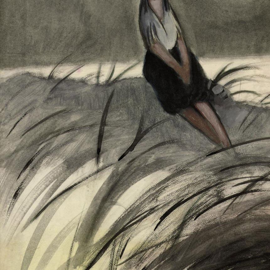 Leon Spilliaert — Молодая девушка в дюнах: молодая женщина в дюнах