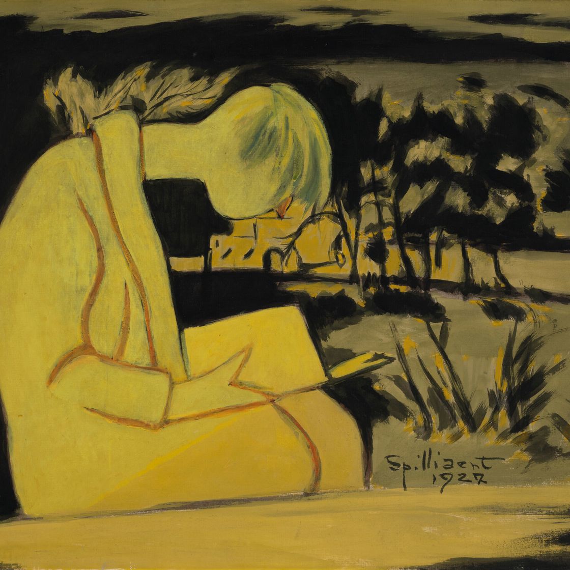 Leon Spilliaert — Молодая девушка в желтом, лизант, изображение 1