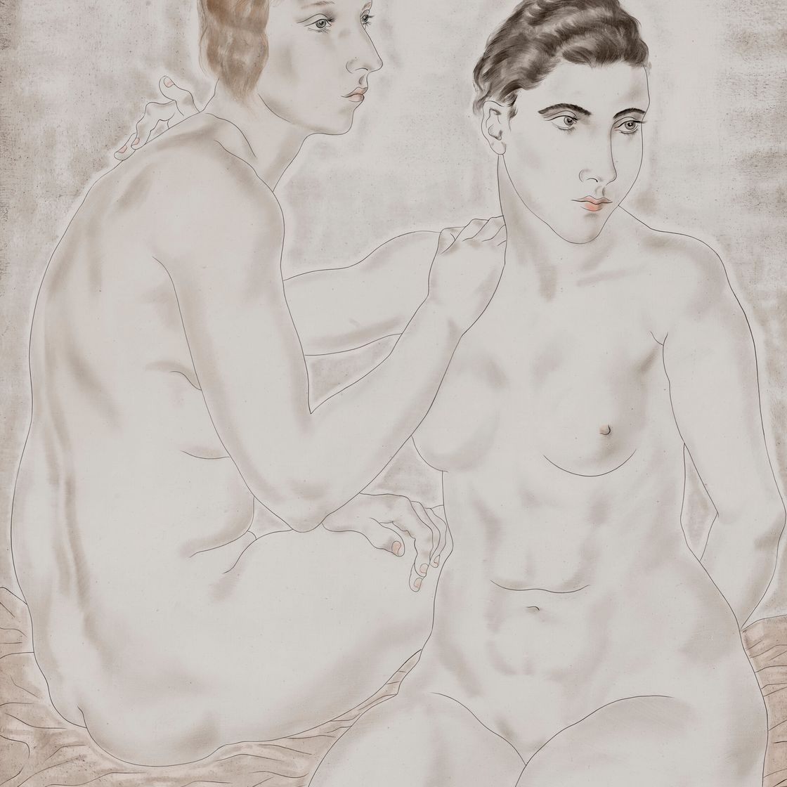 Léonard Tsuguharu Foujita — Двое друзей, изображение 1
