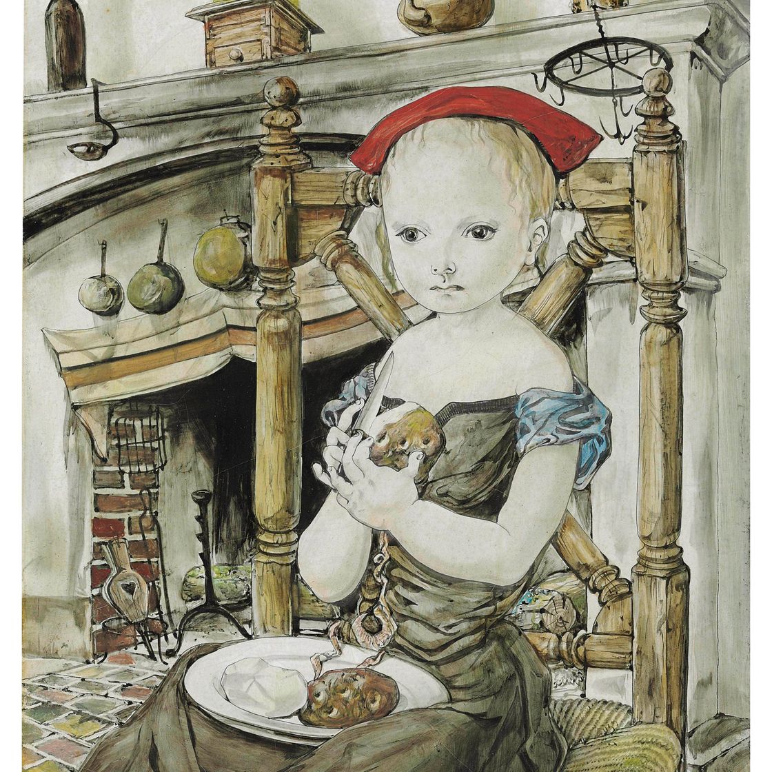 Léonard Tsuguharu Foujita — Молодая девушка, спасительница земель