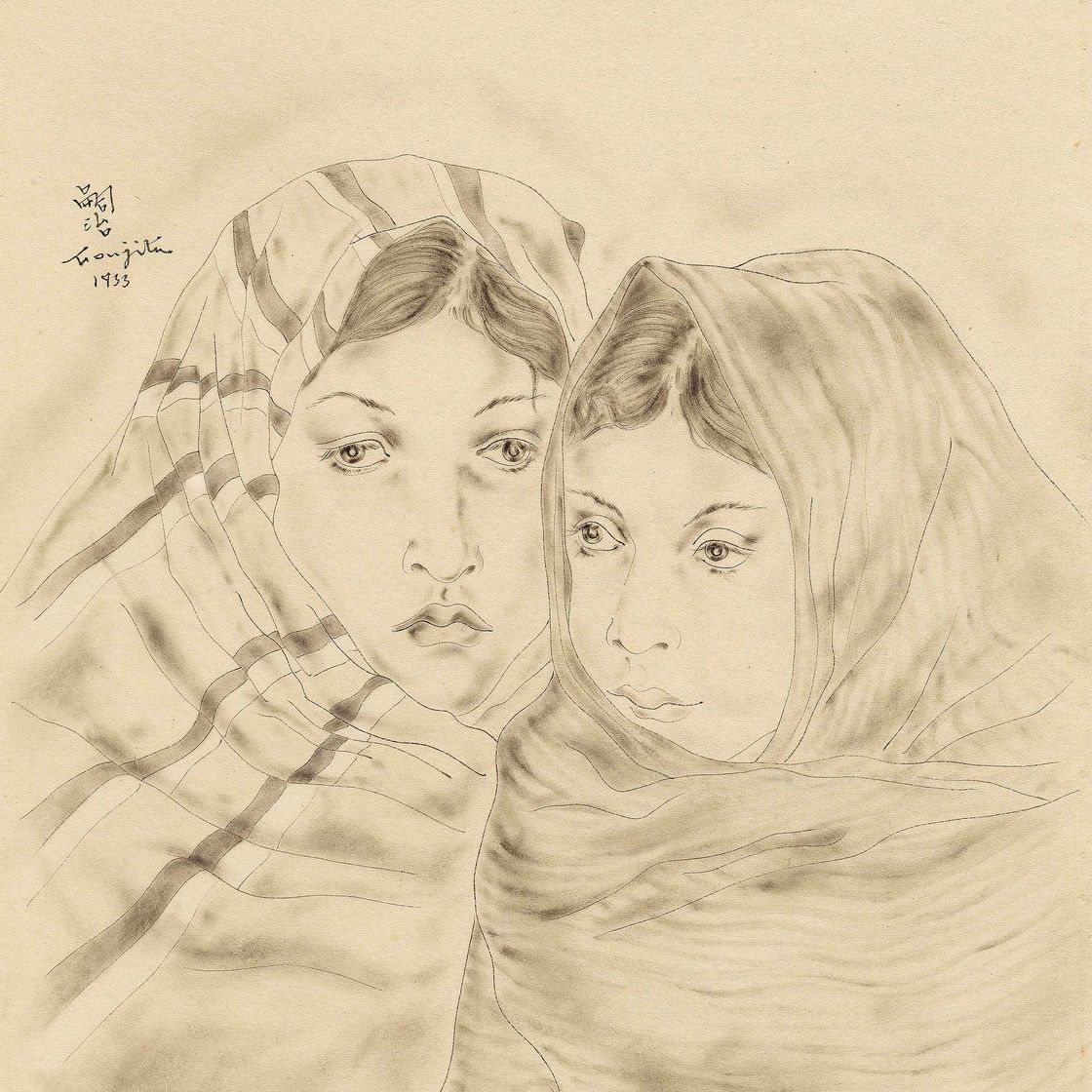 Léonard Tsuguharu Foujita — Две красавицы