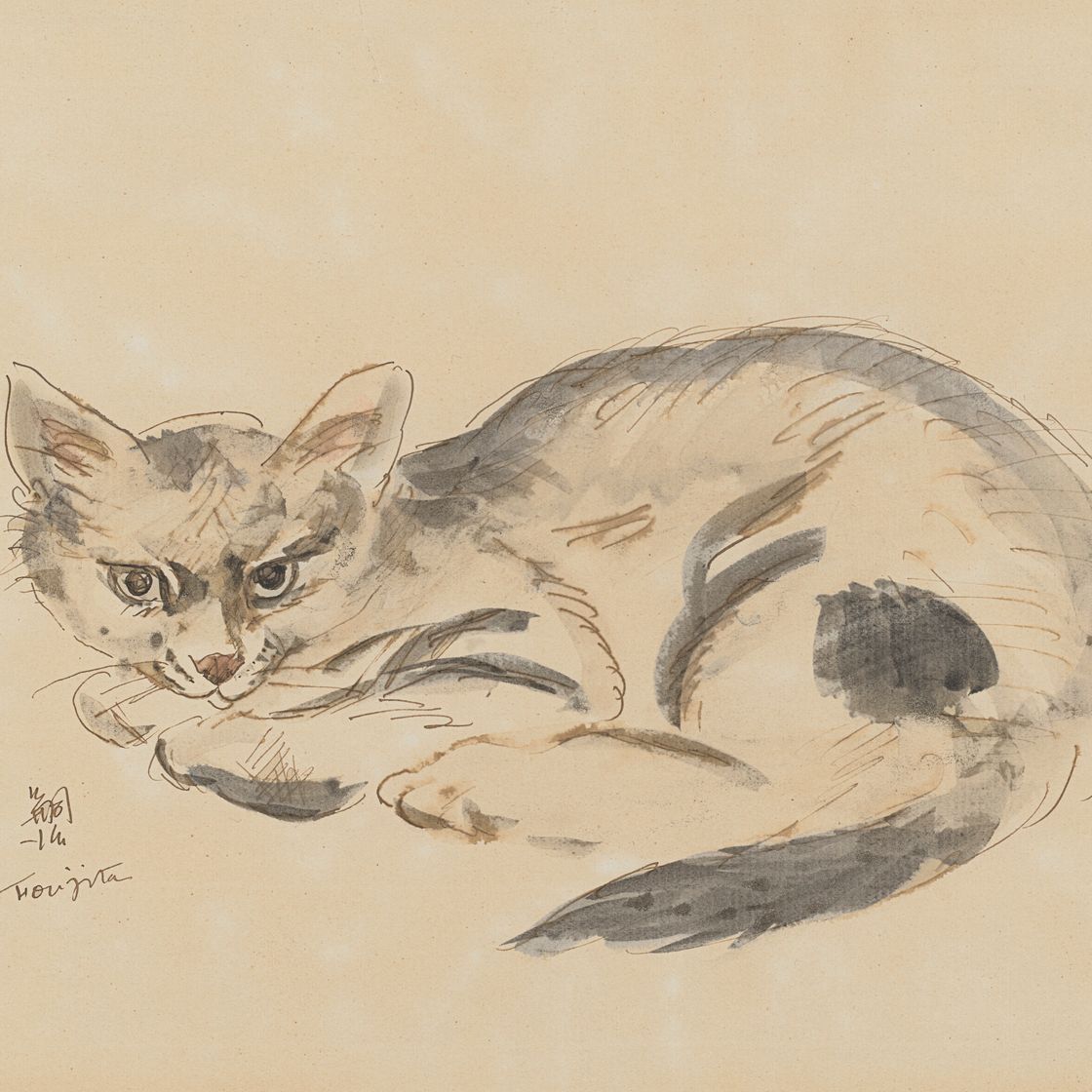 Léonard Tsuguharu Foujita — Болтать, изображение 1