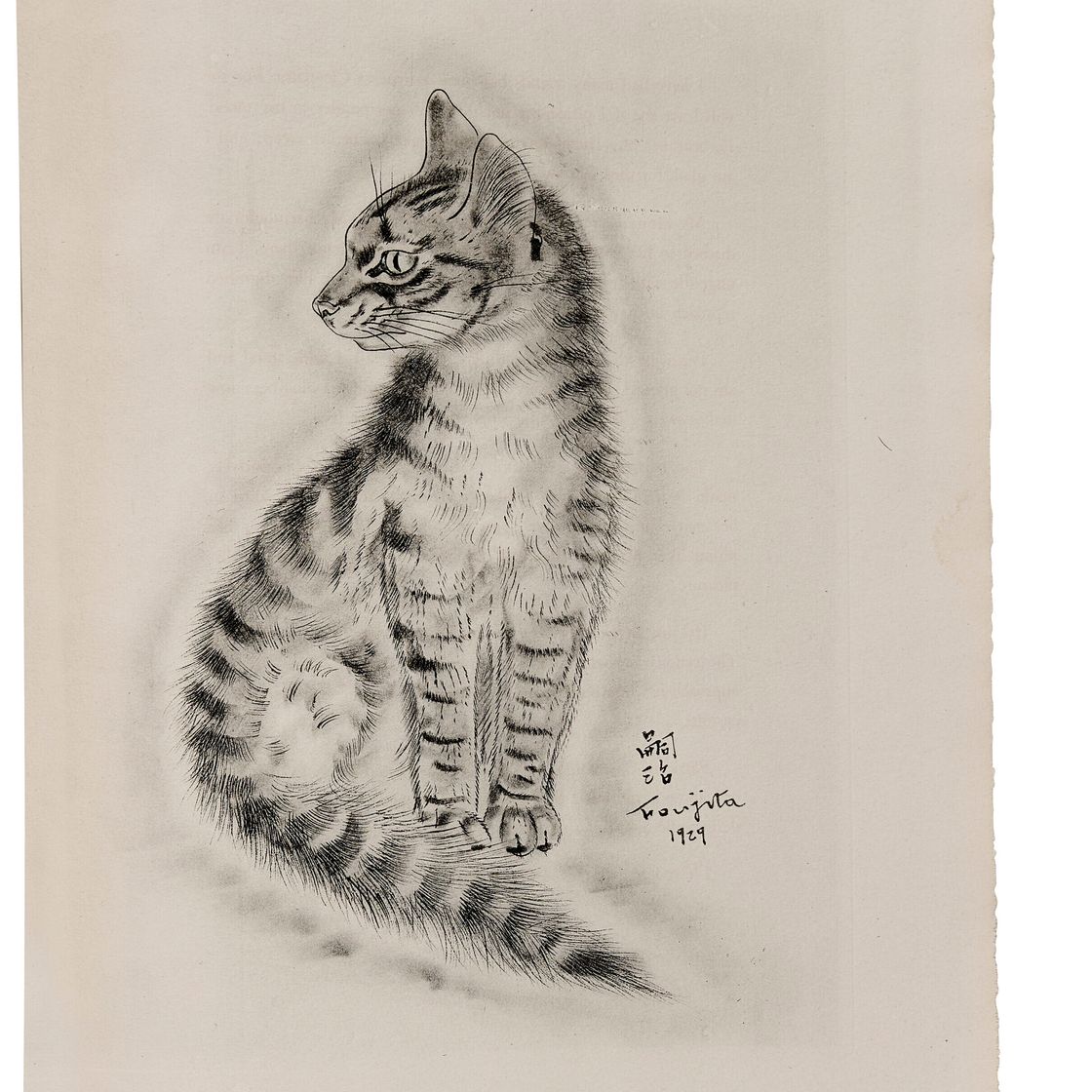 Léonard Tsuguharu Foujita — Книга о кошках, изображение 1