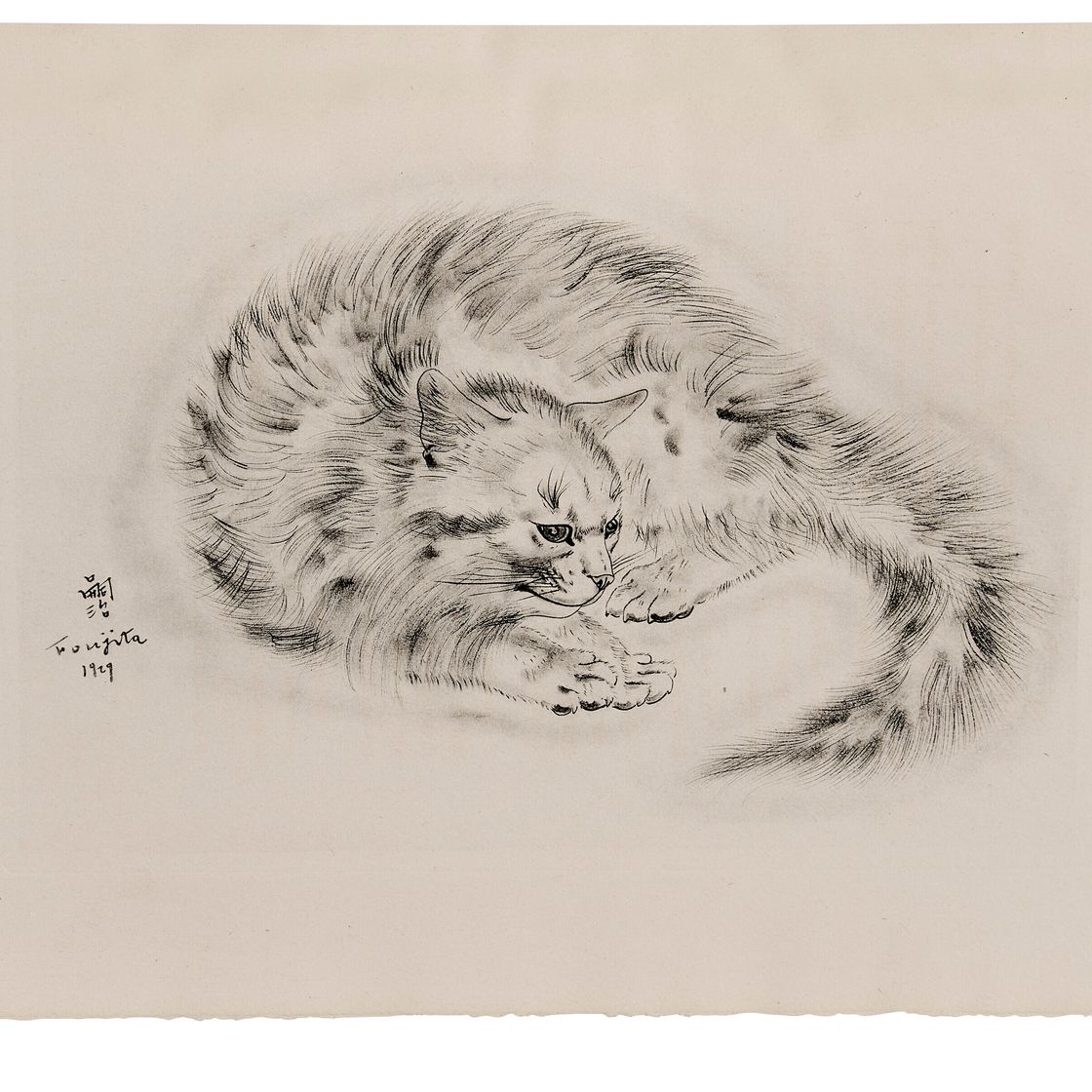 Léonard Tsuguharu Foujita — Книга о кошках, изображение 3