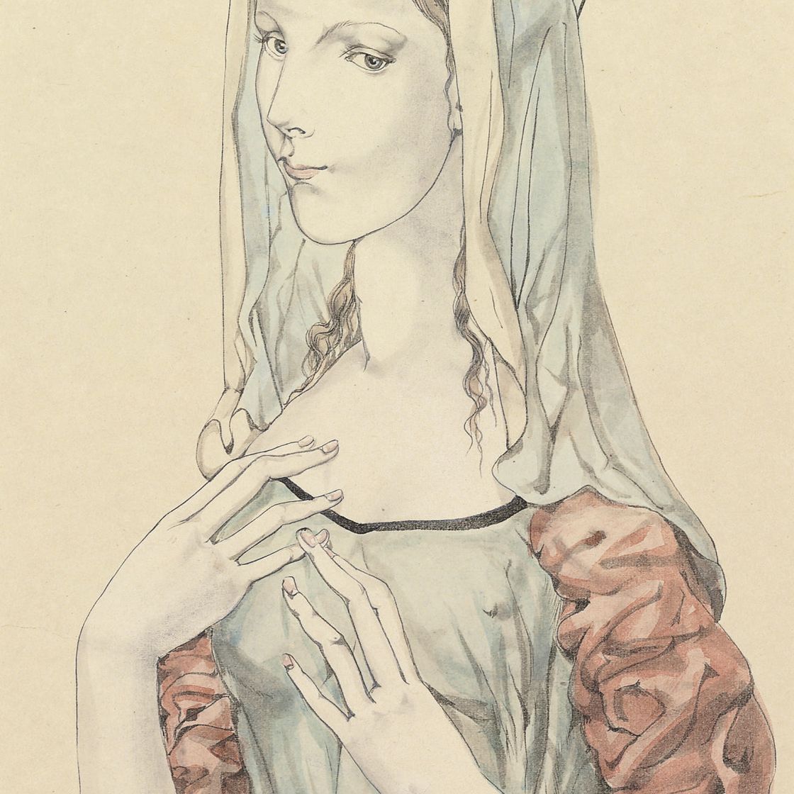 Léonard Tsuguharu Foujita — Женский портрет