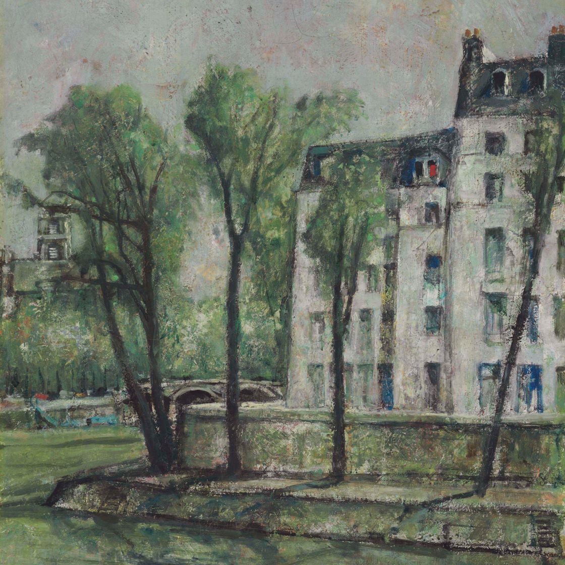 Léonard Tsuguharu Foujita — Парижский вокзал, Иль-Сен-Луи