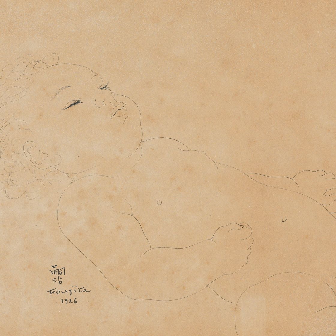 Léonard Tsuguharu Foujita — Бебе эндорми