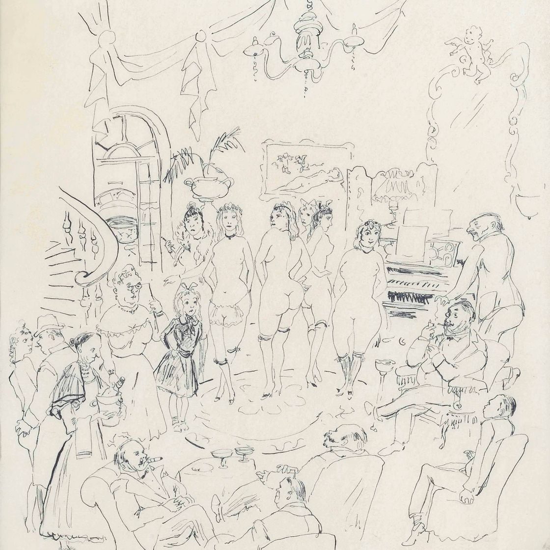 Léonard Tsuguharu Foujita — Сцена близка к завершению