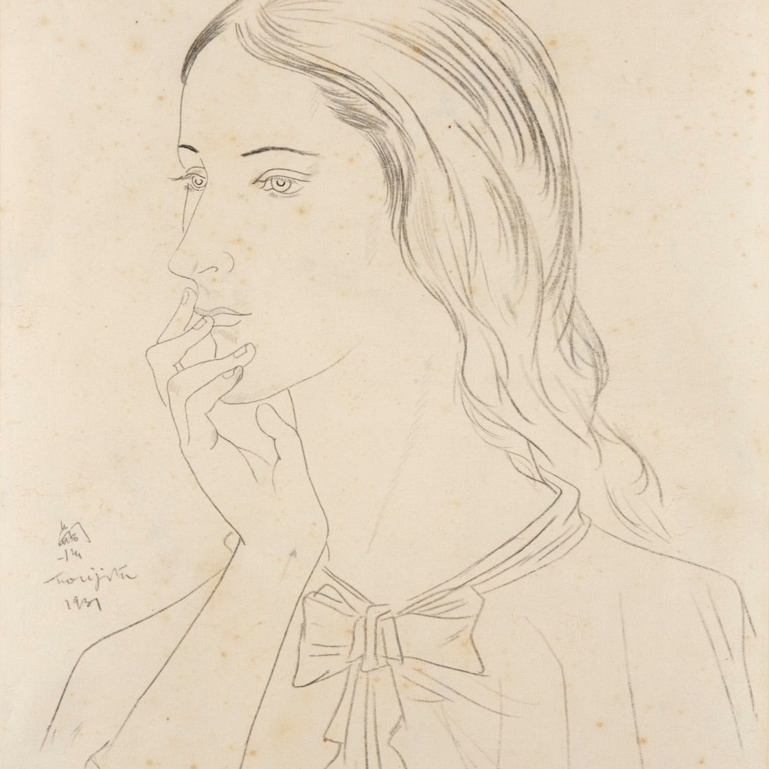 Léonard Tsuguharu Foujita — Молодой человек с профилем