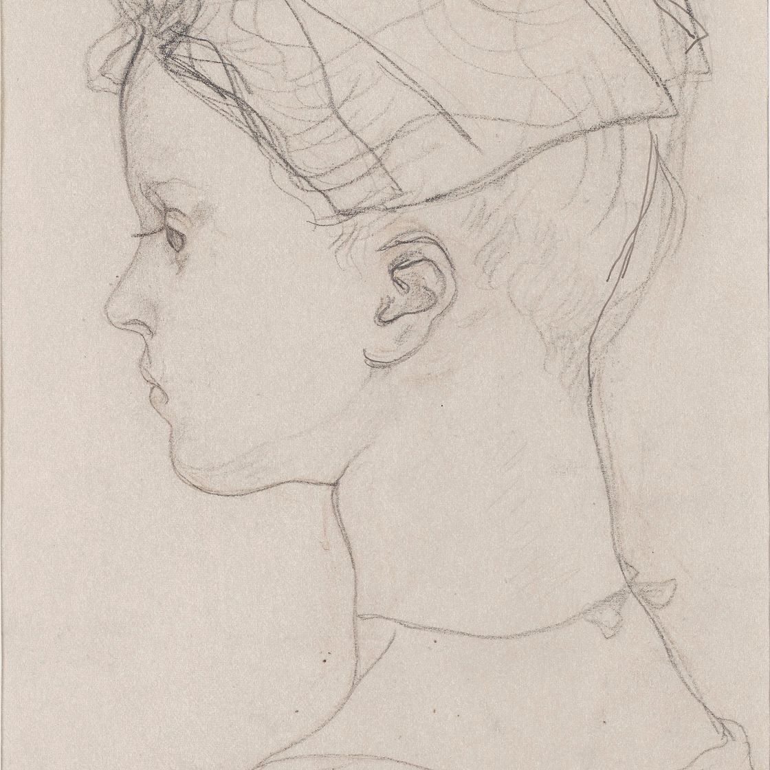 Léonard Tsuguharu Foujita — Без названия (Молодой человек в профиле)