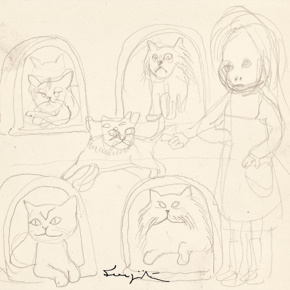 Léonard Tsuguharu Foujita — Маршанка из чатов