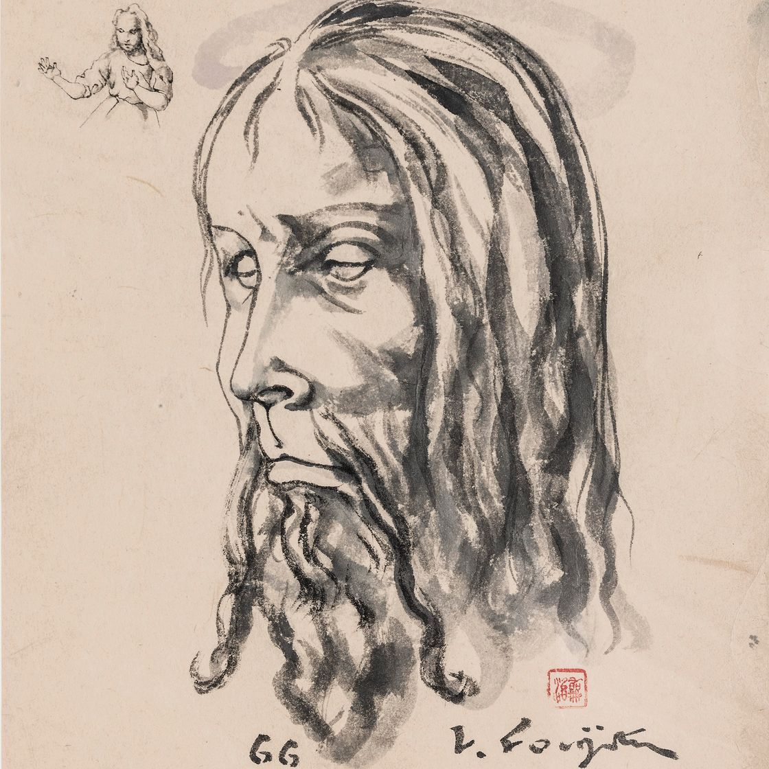 Léonard Tsuguharu Foujita — Ореол Христа и его ангел