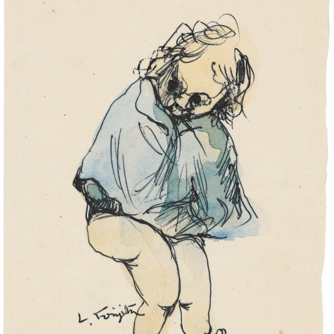 Léonard Tsuguharu Foujita — Без названия (Филе а-ля голубой мыс)
