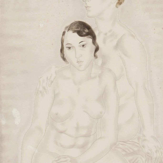 Léonard Tsuguharu Foujita — Две женщины из Альбома женщин (B. 30.126)