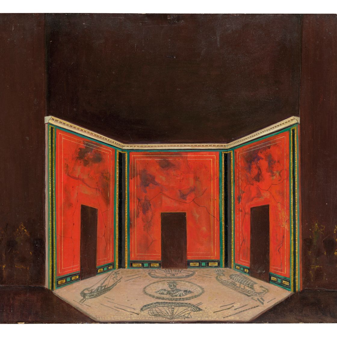 Leonor Fini — Театральный макет, римская античность I, изображение 2