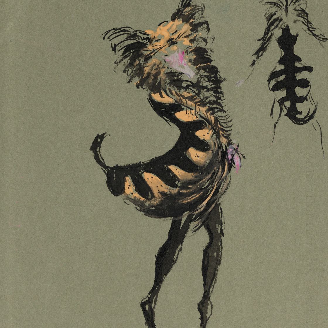 Leonor Fini — Макет костюма для "Ночных девиц"