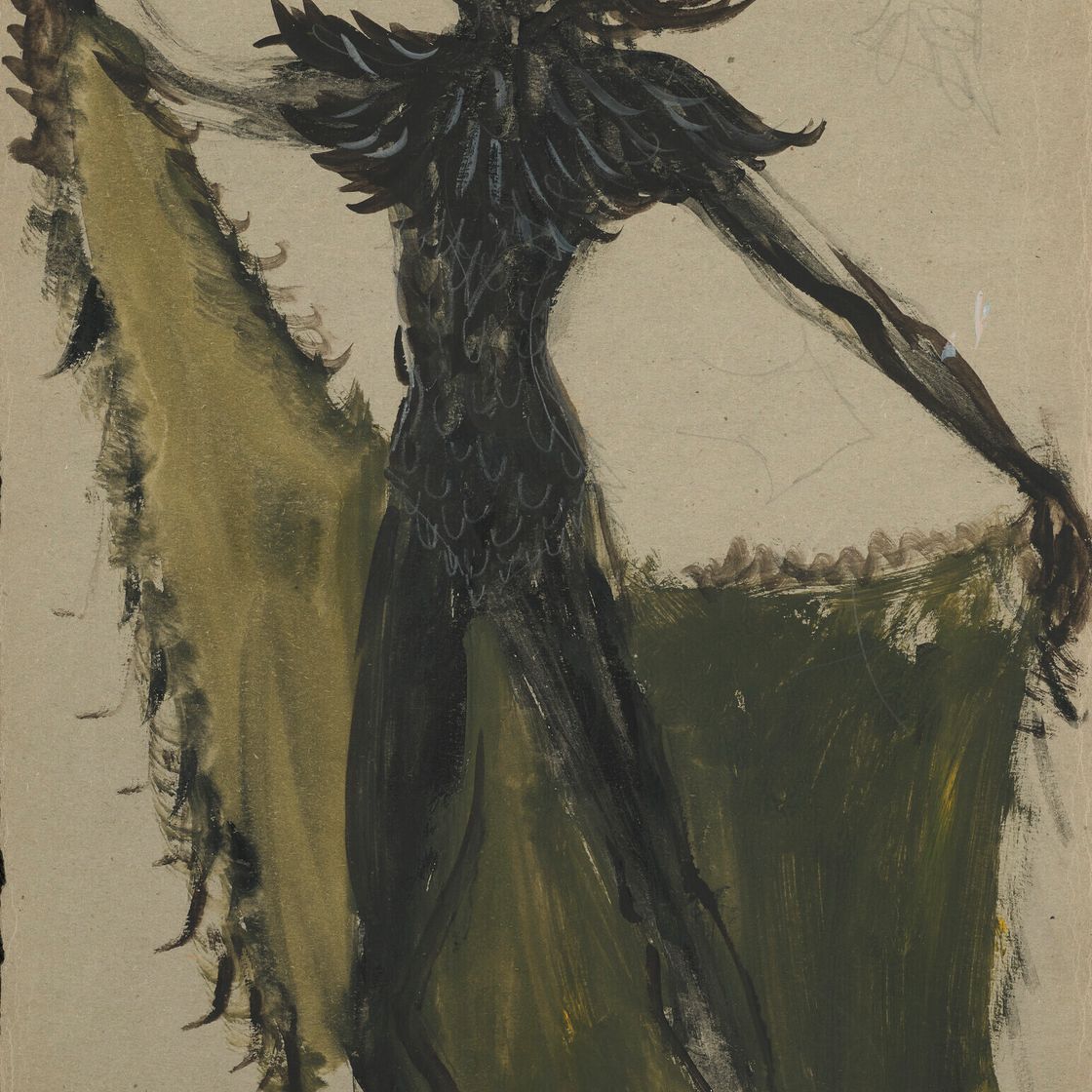 Leonor Fini — Макет костюма для "Воспоминания о Леоноре"