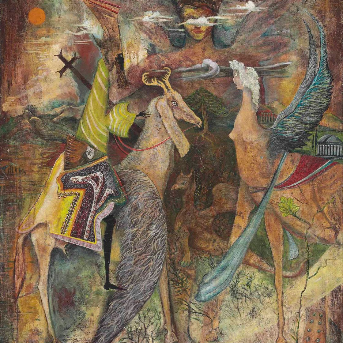 Leonora Carrington — Путешествия пресвитера Иоанна (двусторонняя работа)